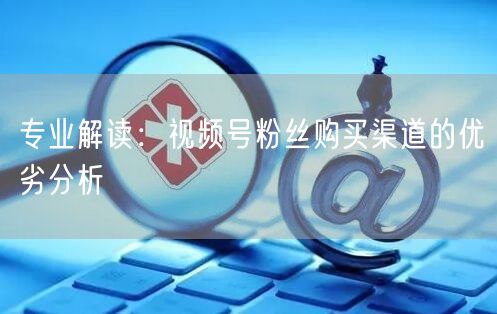专业解读:视频号粉丝购买渠道的优劣分析