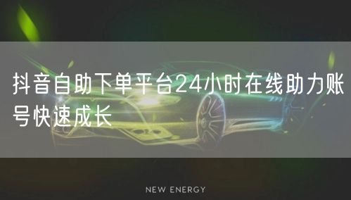 抖音自助下单平台24小时在线助力账号快速成长