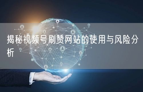 揭秘视频号刷赞网站的使用与风险分析